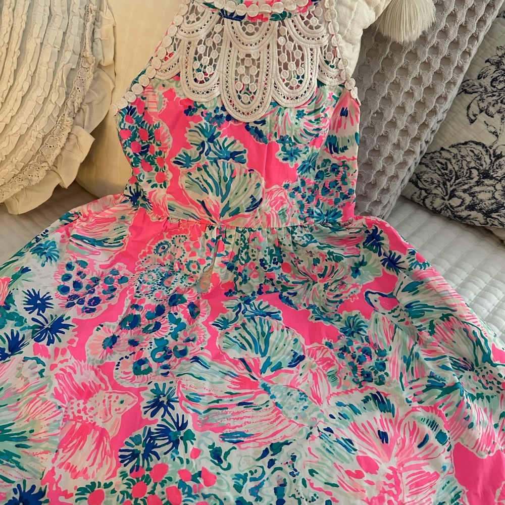 Lilly Pulitzer Pink and Blue Kids Dress